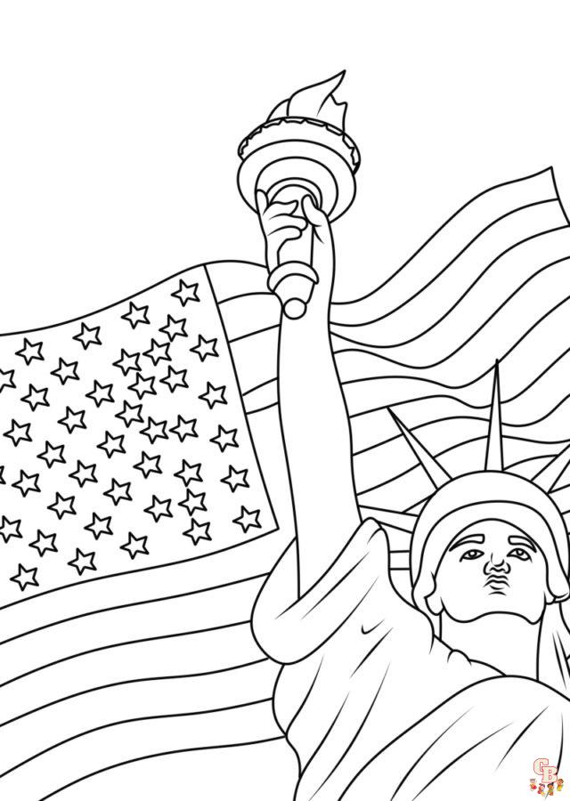 Engage in patriotic spirit with inspiring coloring pages