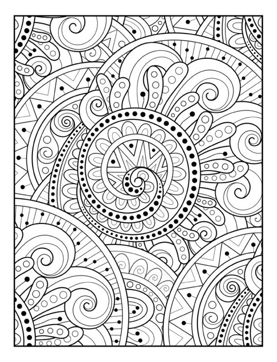 Stunning patterns adult coloring book mandala coloring pages stress relieving mandala style patterns