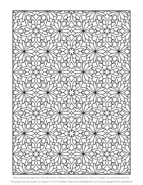 Free printable pattern colouring page for adults pattern coloring pages geometric coloring pages coloring pages