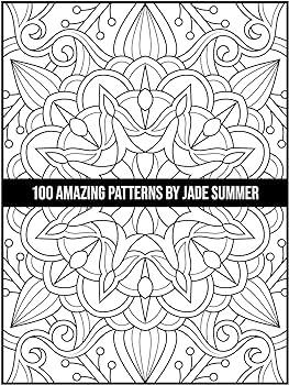 Amazing patterns an adult coloring book with fun easy and relaxing coloring pages summer jade books