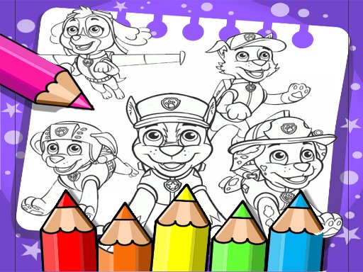 Play paw patrol coloring book free online