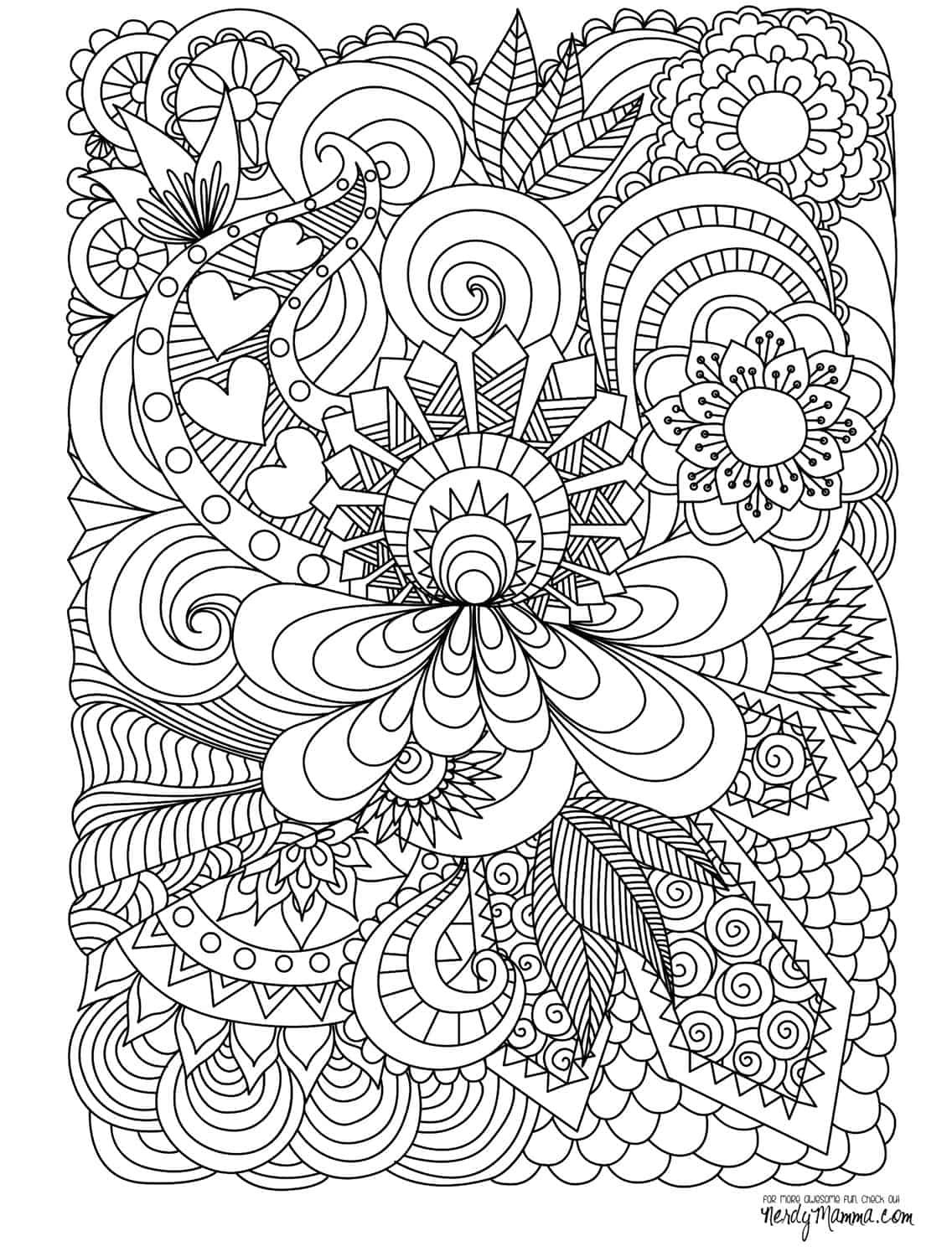 Free printable adult coloring pages