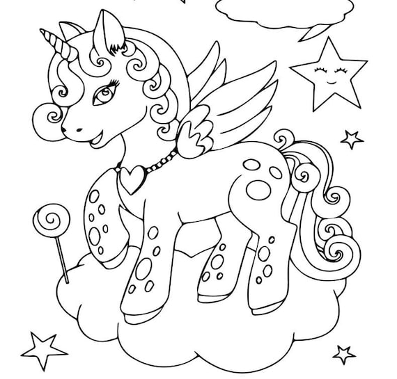 Pages printable unicorn coloring pages pdf