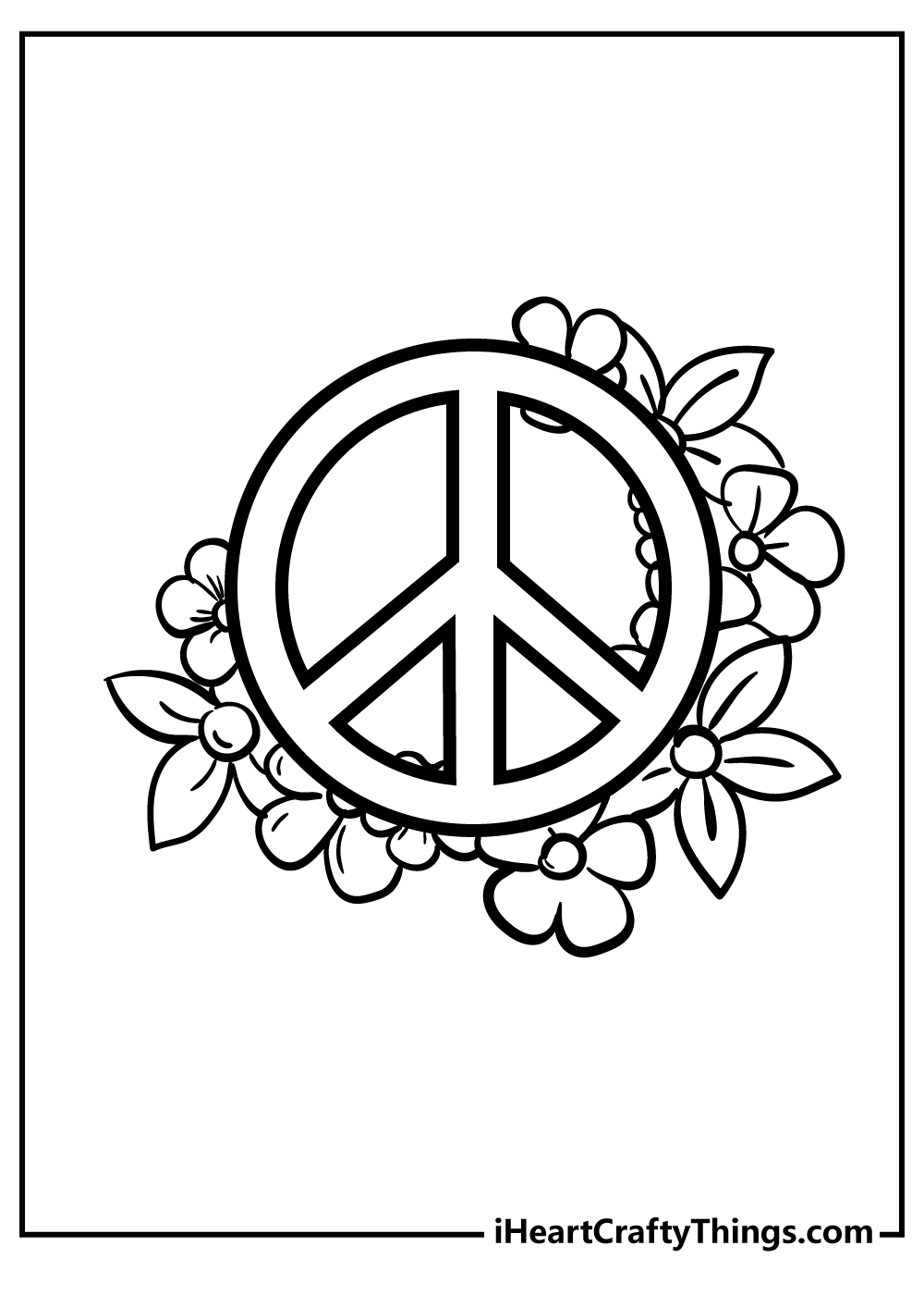 Peace coloring pages free printables