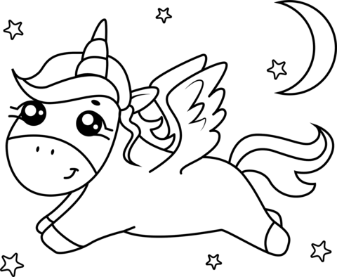 Pegasus unicorn coloring page free printable coloring pages