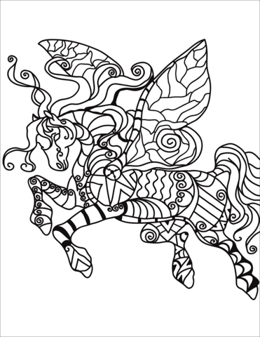 Pegasus coloring pages free coloring pages