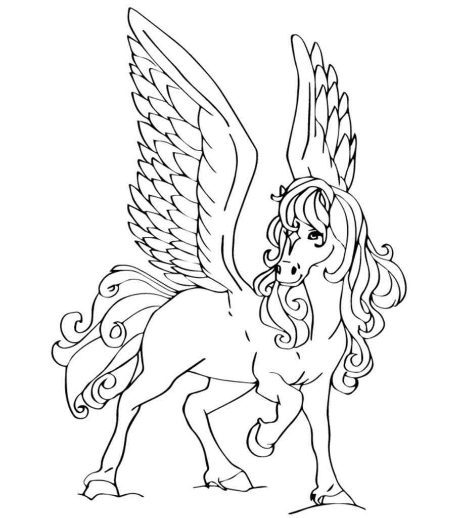 Top free printable pegasus coloring pages for toddlers