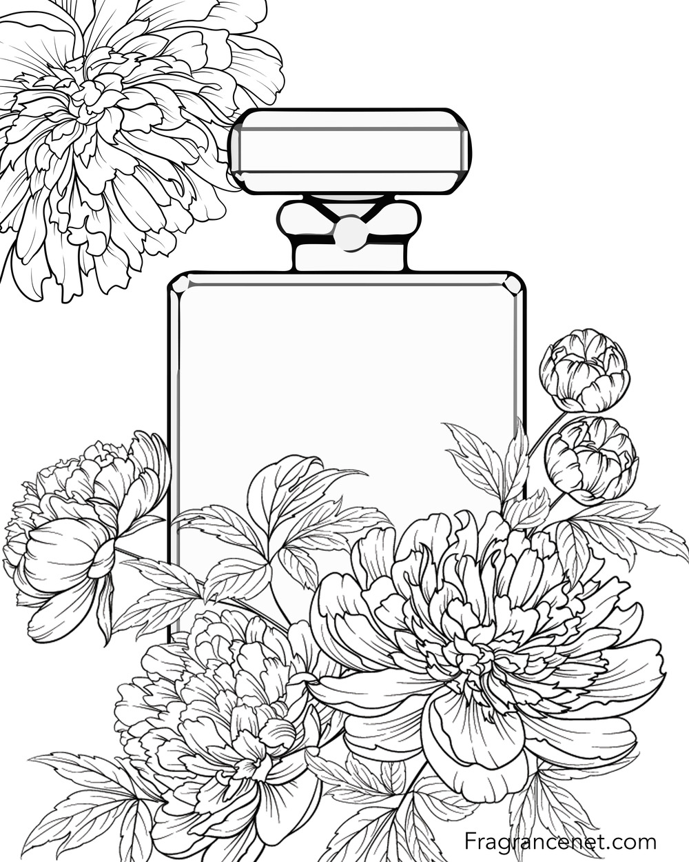 Coloring book page eau talk