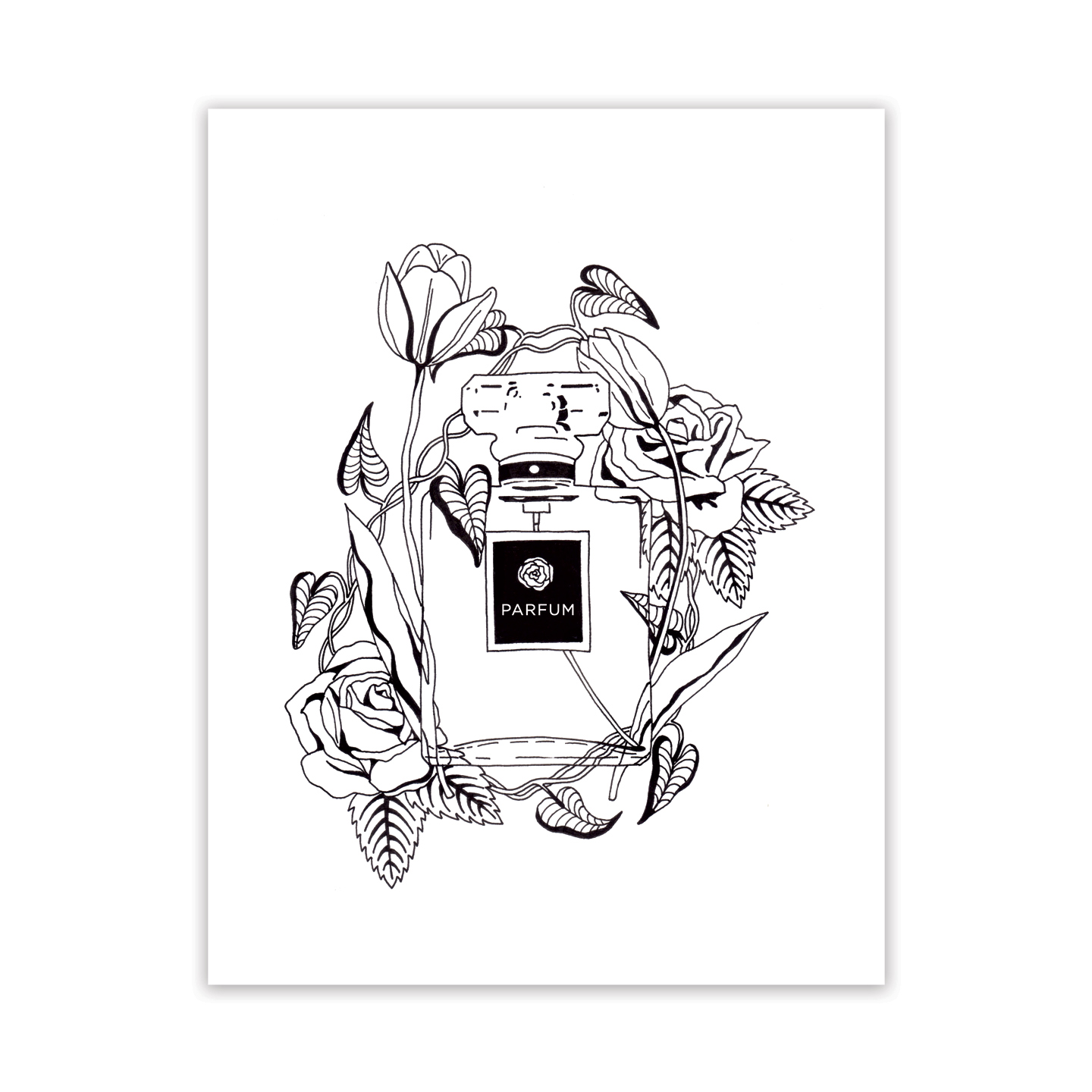 Parfum et fleurs adult coloring page â the postmans knock