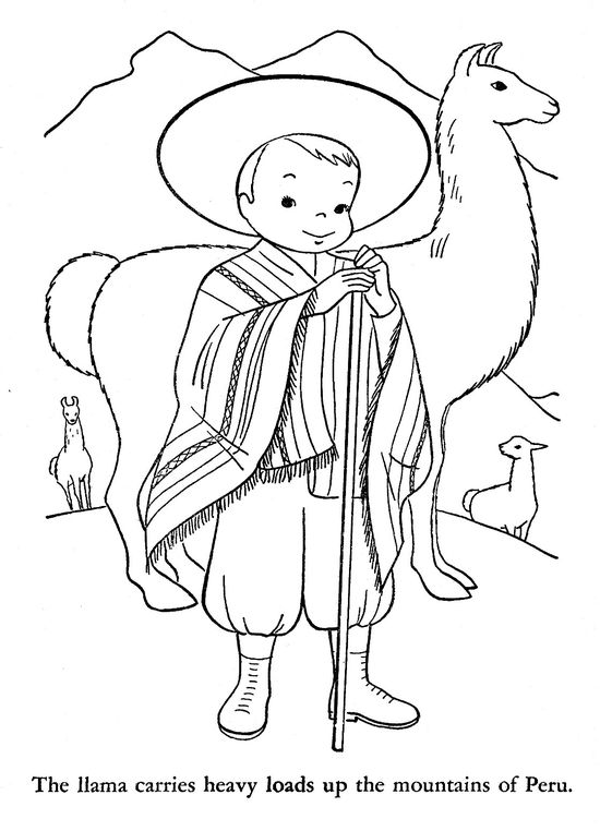 Peru ideas coloring pages peru coloring books