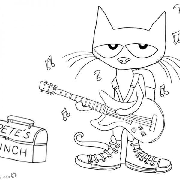 Pete the cat coloring pages crafts