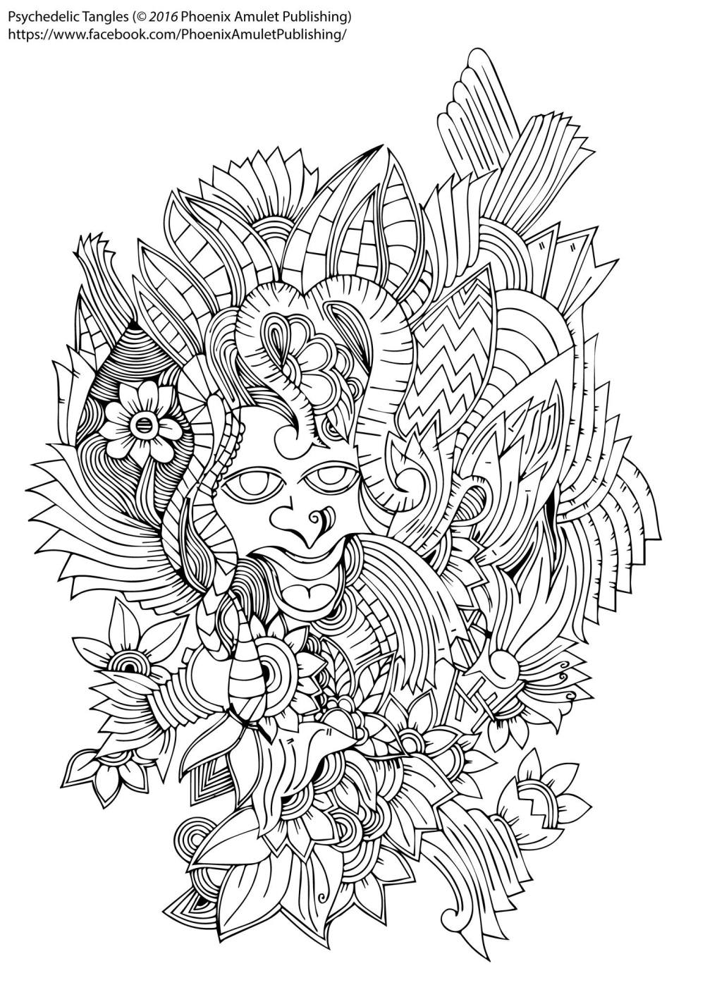 Free coloring page from phoenix amulet publishing â adult coloring worldwide