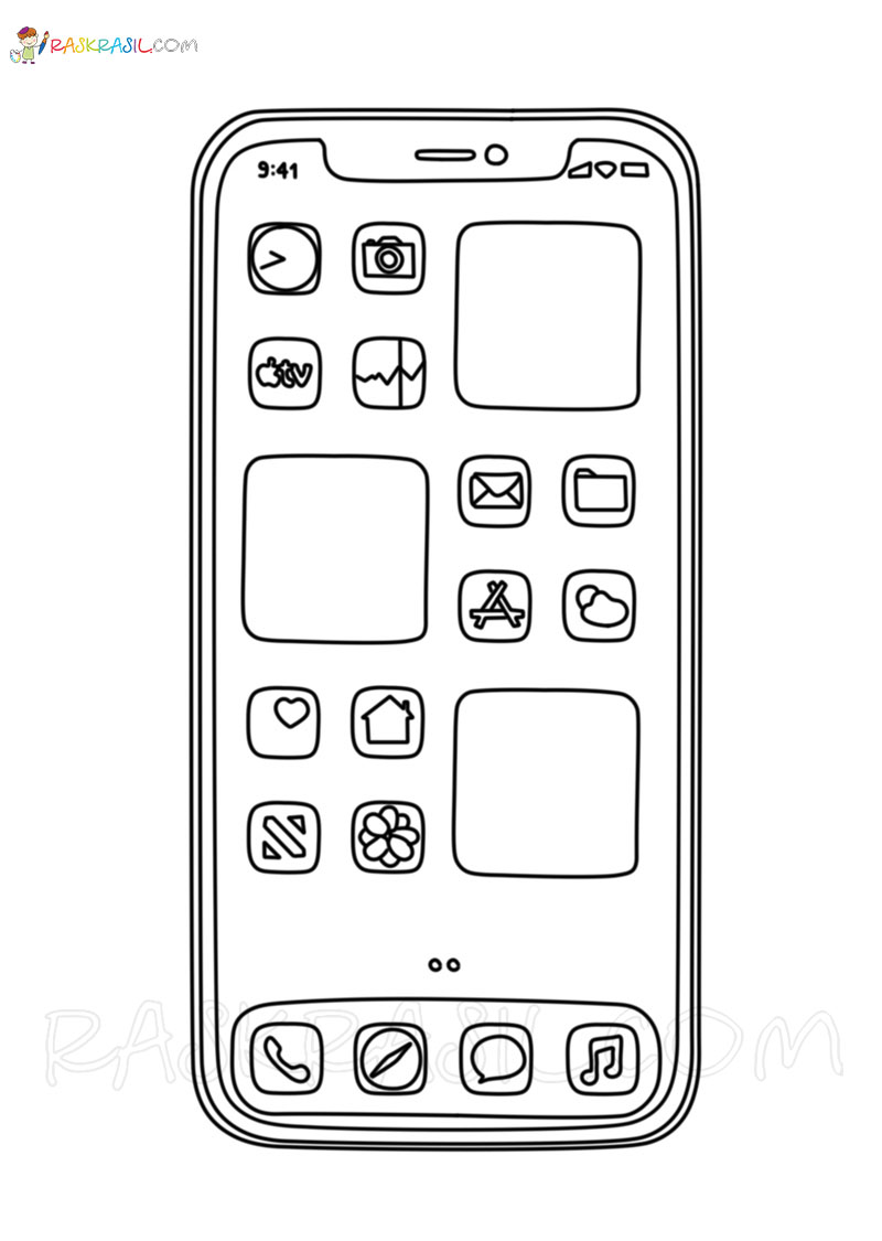 Iphone coloring pages free printable new images àààààµàà