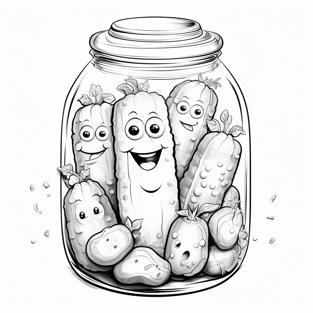 Pickle coloring page