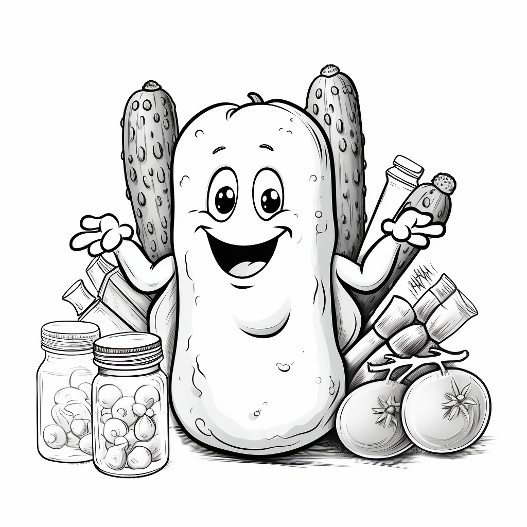 Pickle coloring page