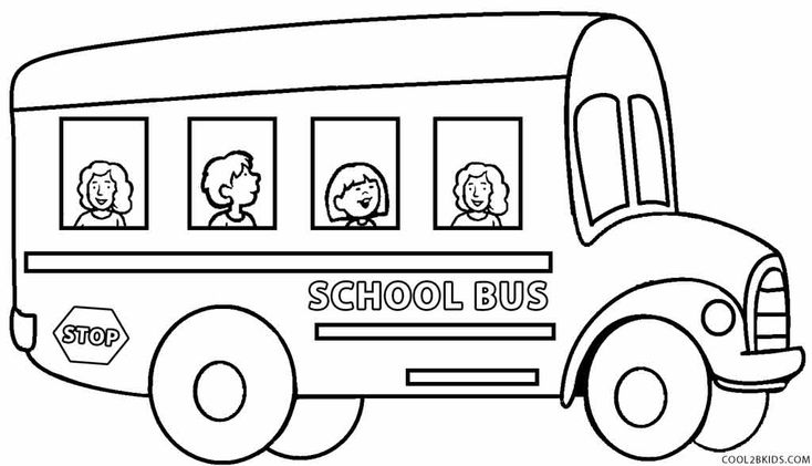 Printable school bus coloring page for kids coolbkids school coloring pages school bus school bus drawing