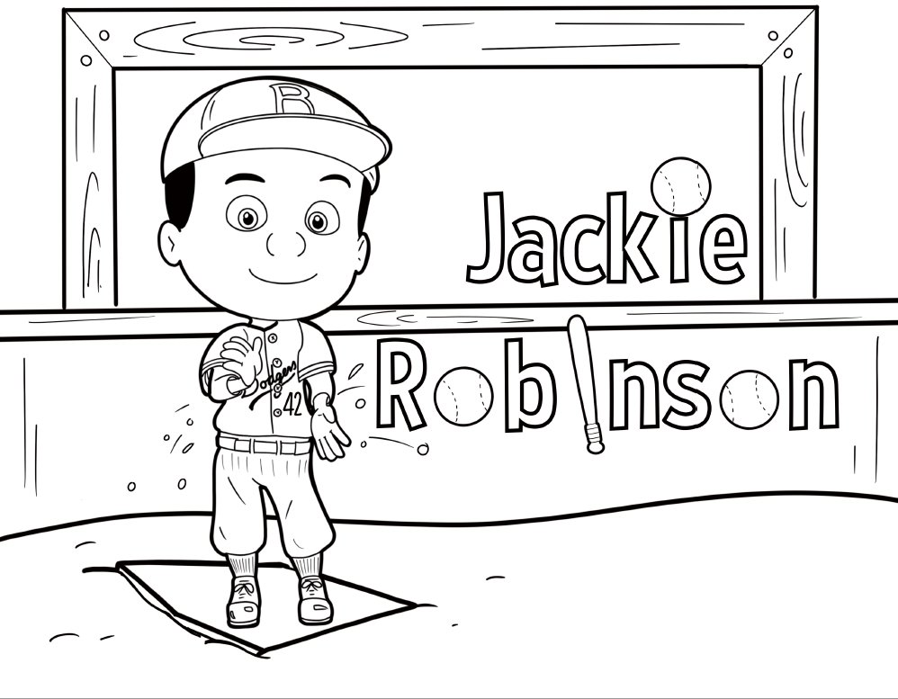 Wondergrove social skills on x get this jackierobinson coloring page for free at the link in our bio in celebration of blackhistorymonth httpstcodtxedbbuq x