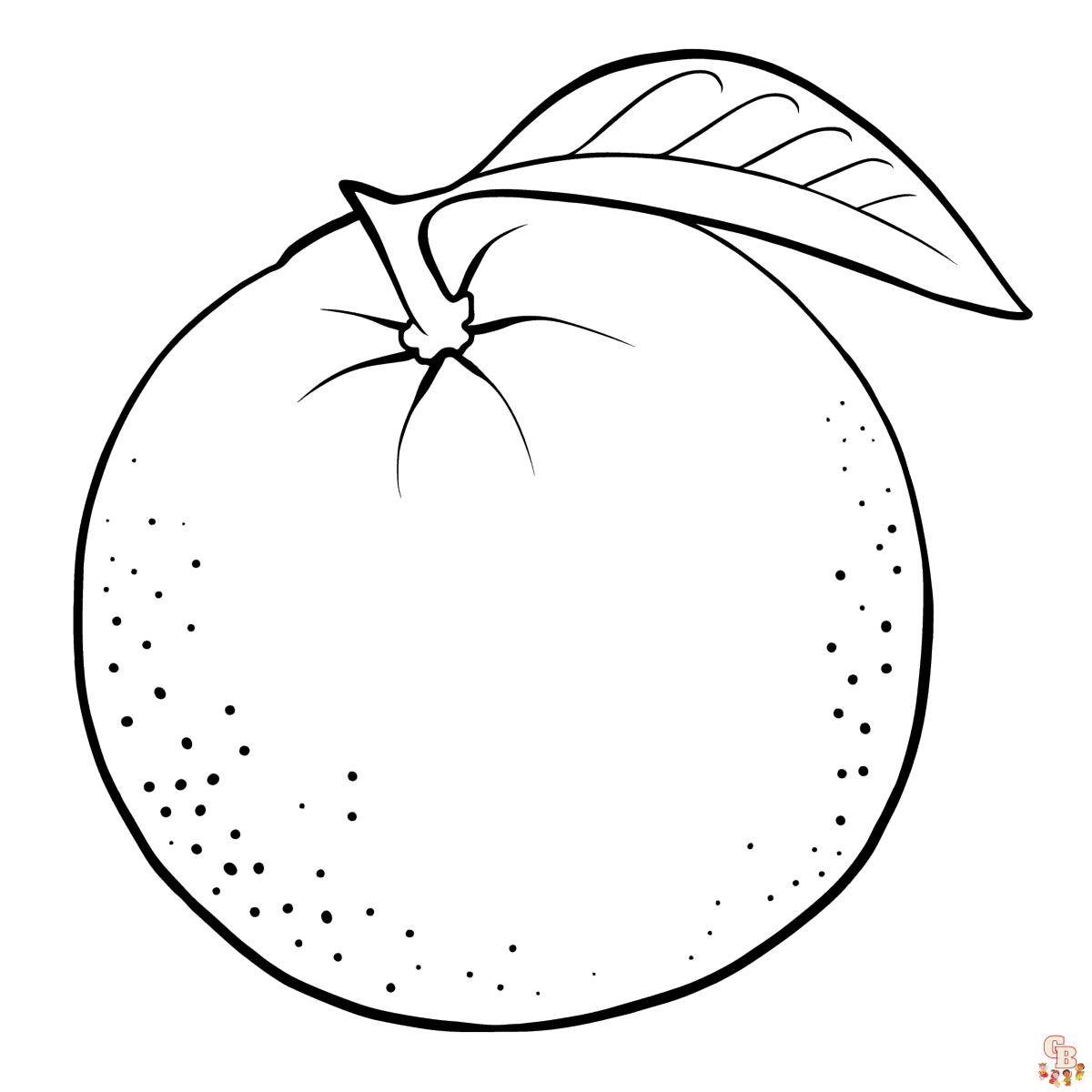 Fun and free orange coloring pages for kids