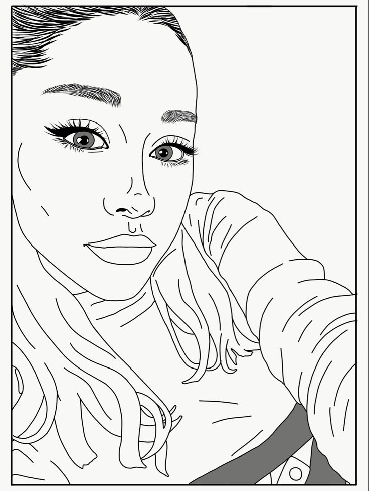 Ariana grande coloring page coloring pages book art drawings tumblr coloring pages