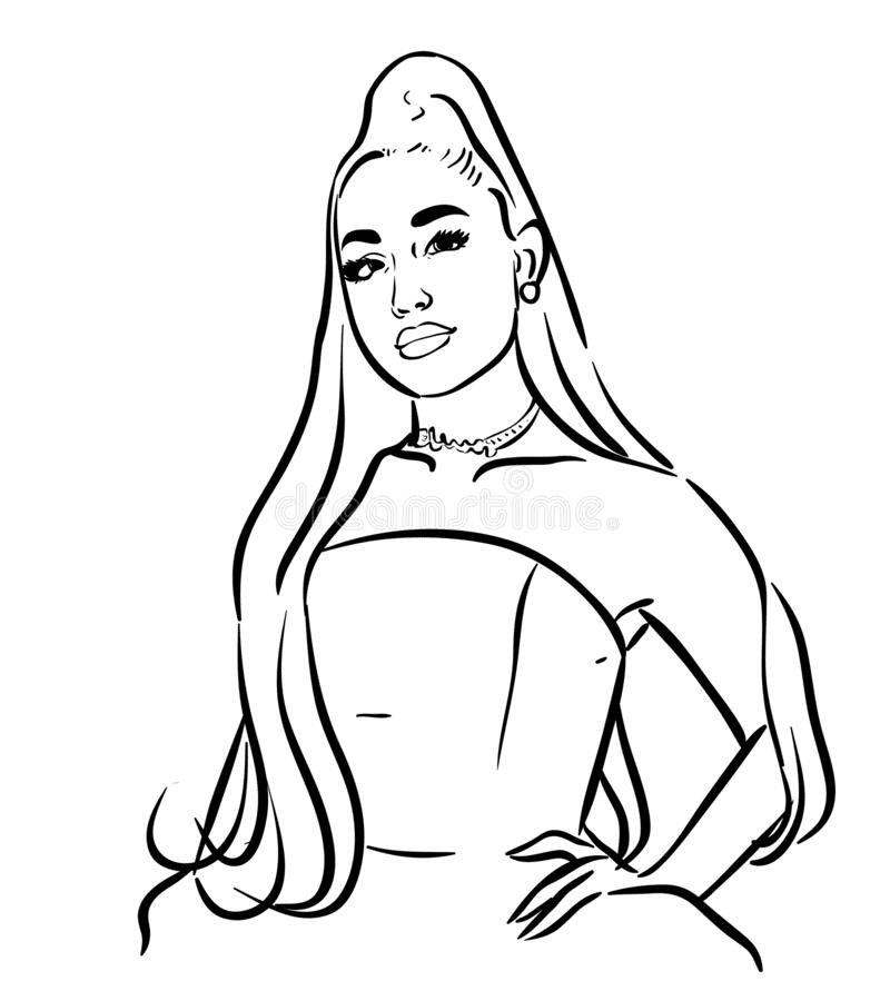 Ariana grande coloring pages printable for free download