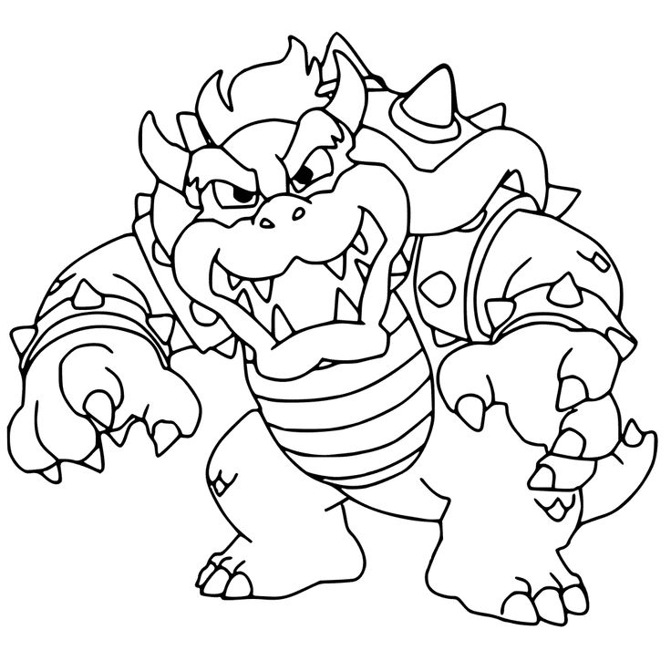 Bowser coloring pages