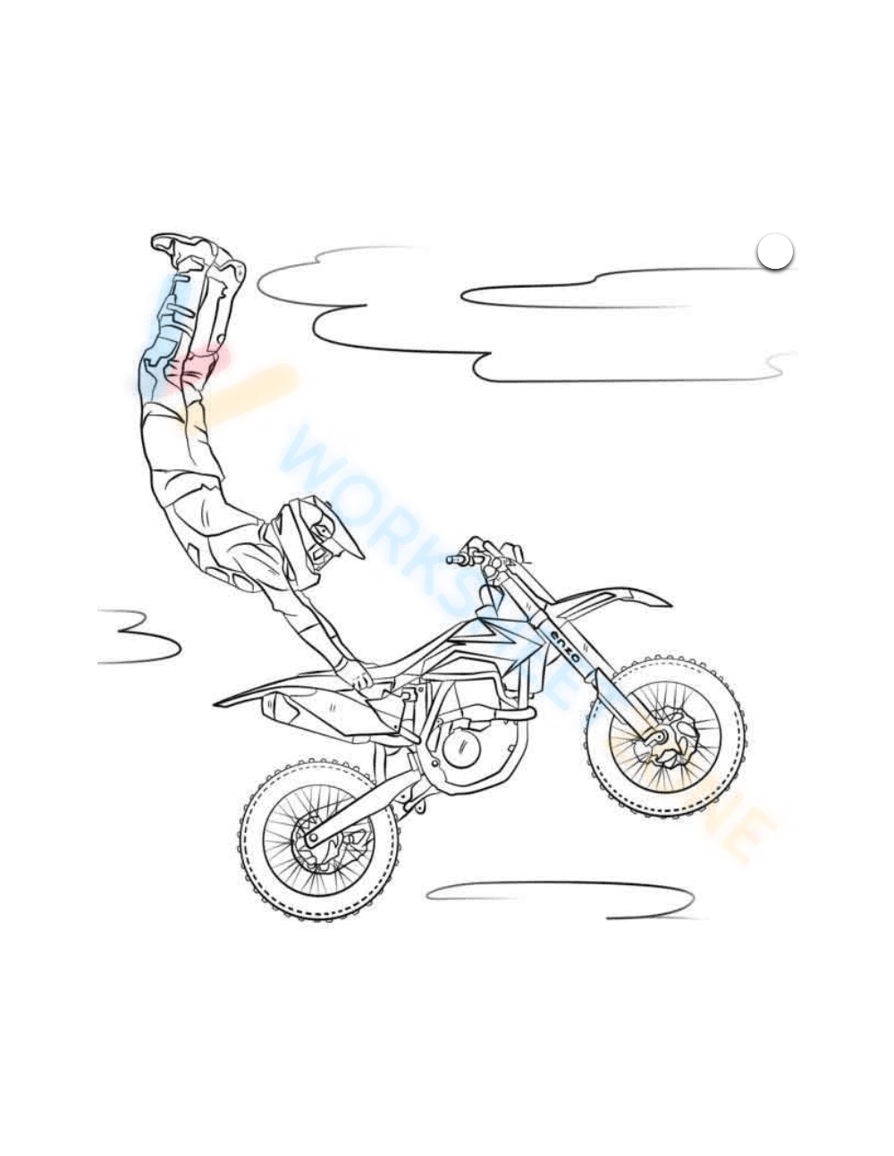 Free printable dirt bike coloring pages for all ages