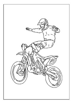 Adventure awaits explore our printable dirt bike coloring pages for kids