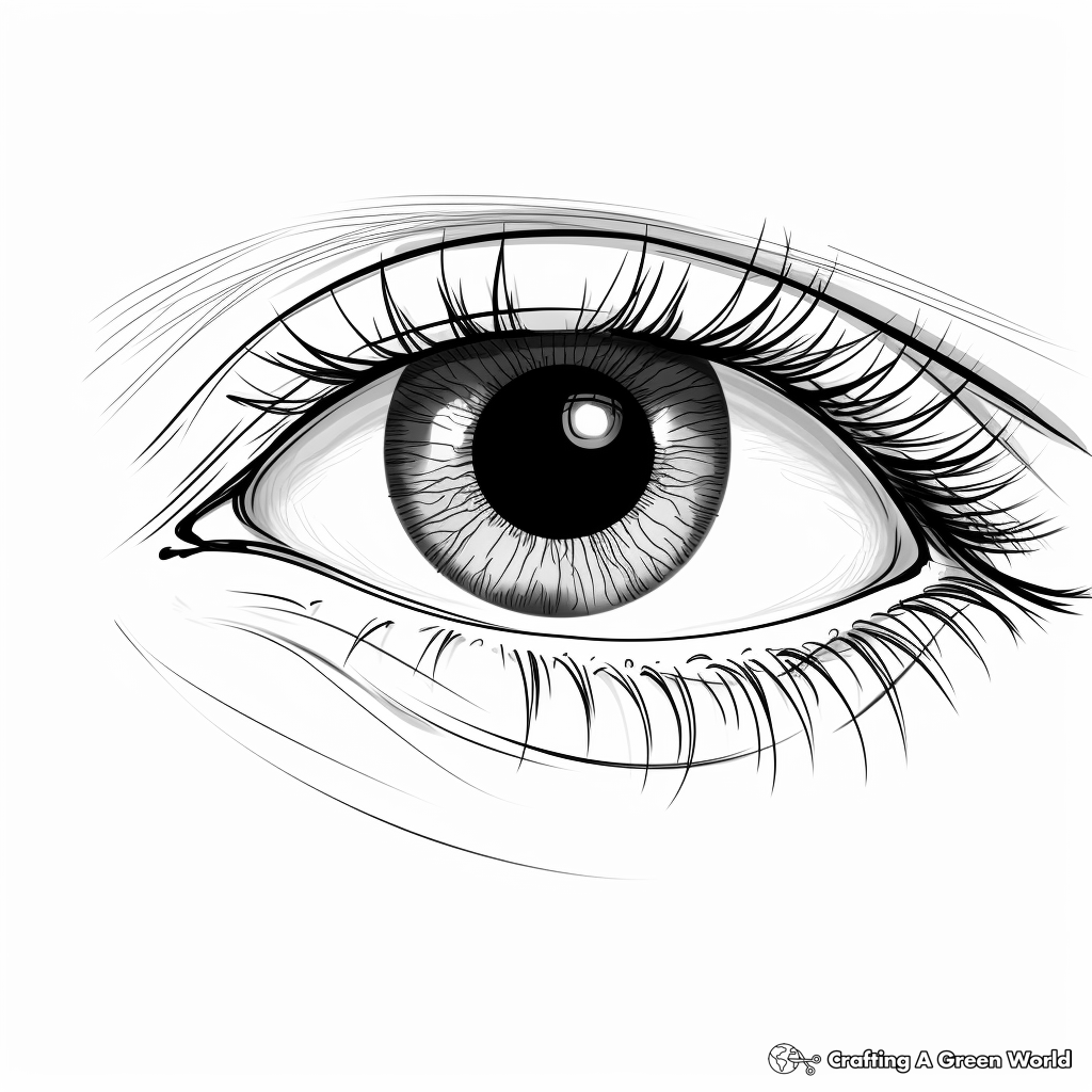 Eye coloring pages