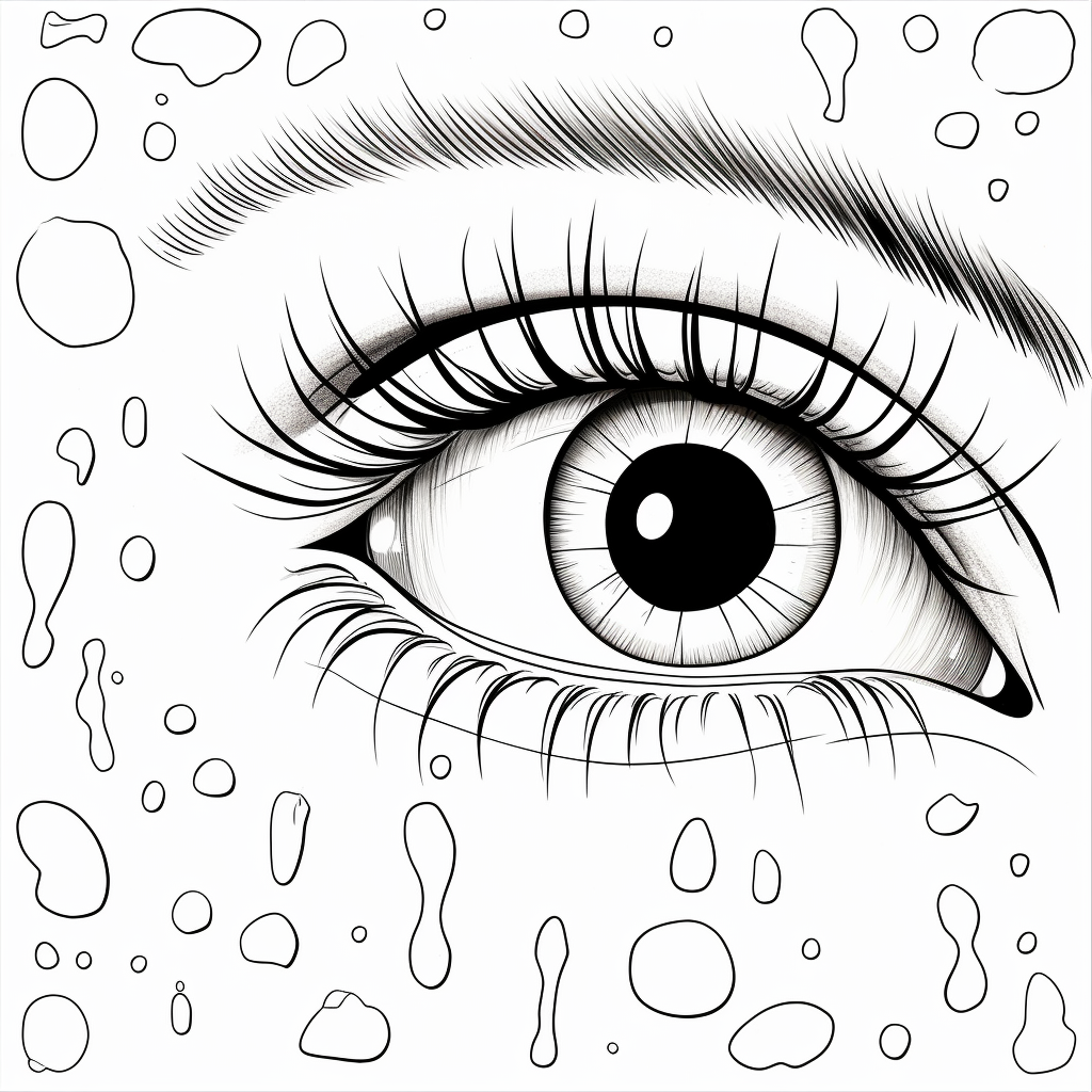 Eyes coloring pages