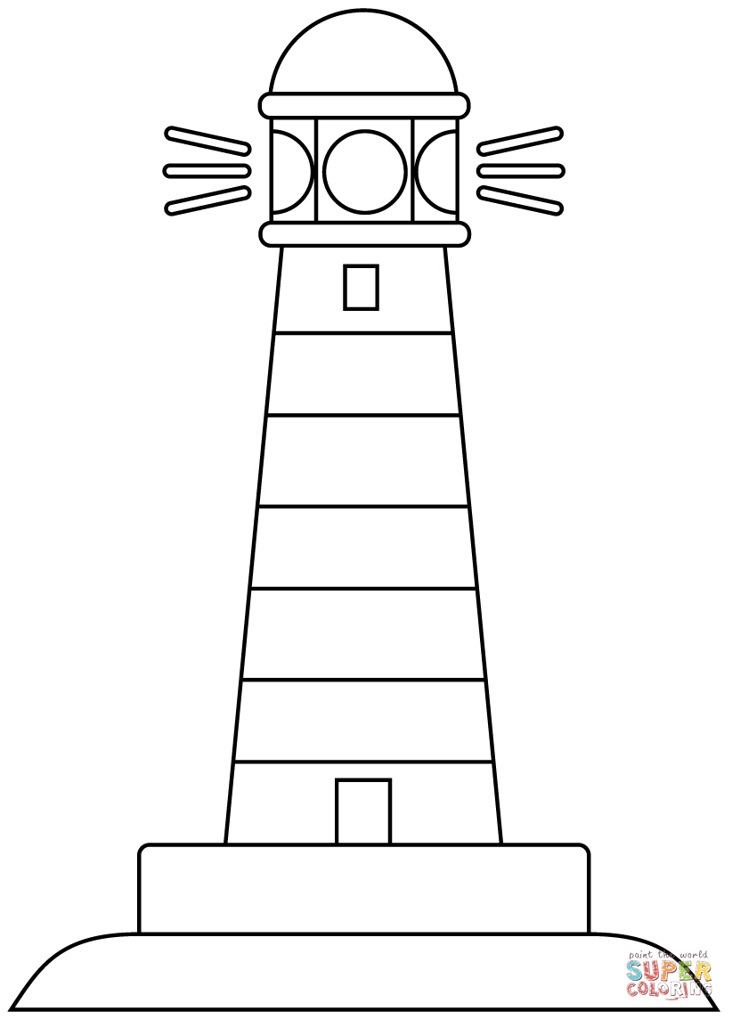 Lighthouse coloring page free printable coloring pages