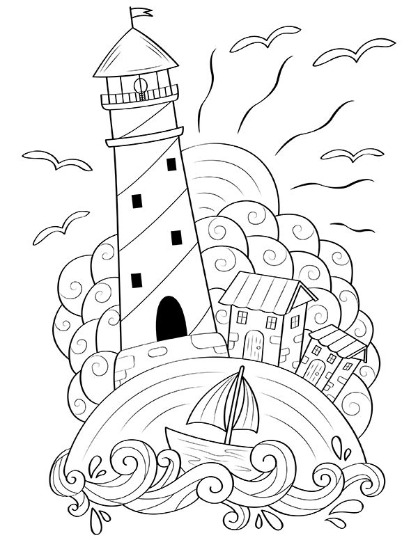 Free printable lighthouse coloring page download it at httpsmuseprintablesdownloadcoloring