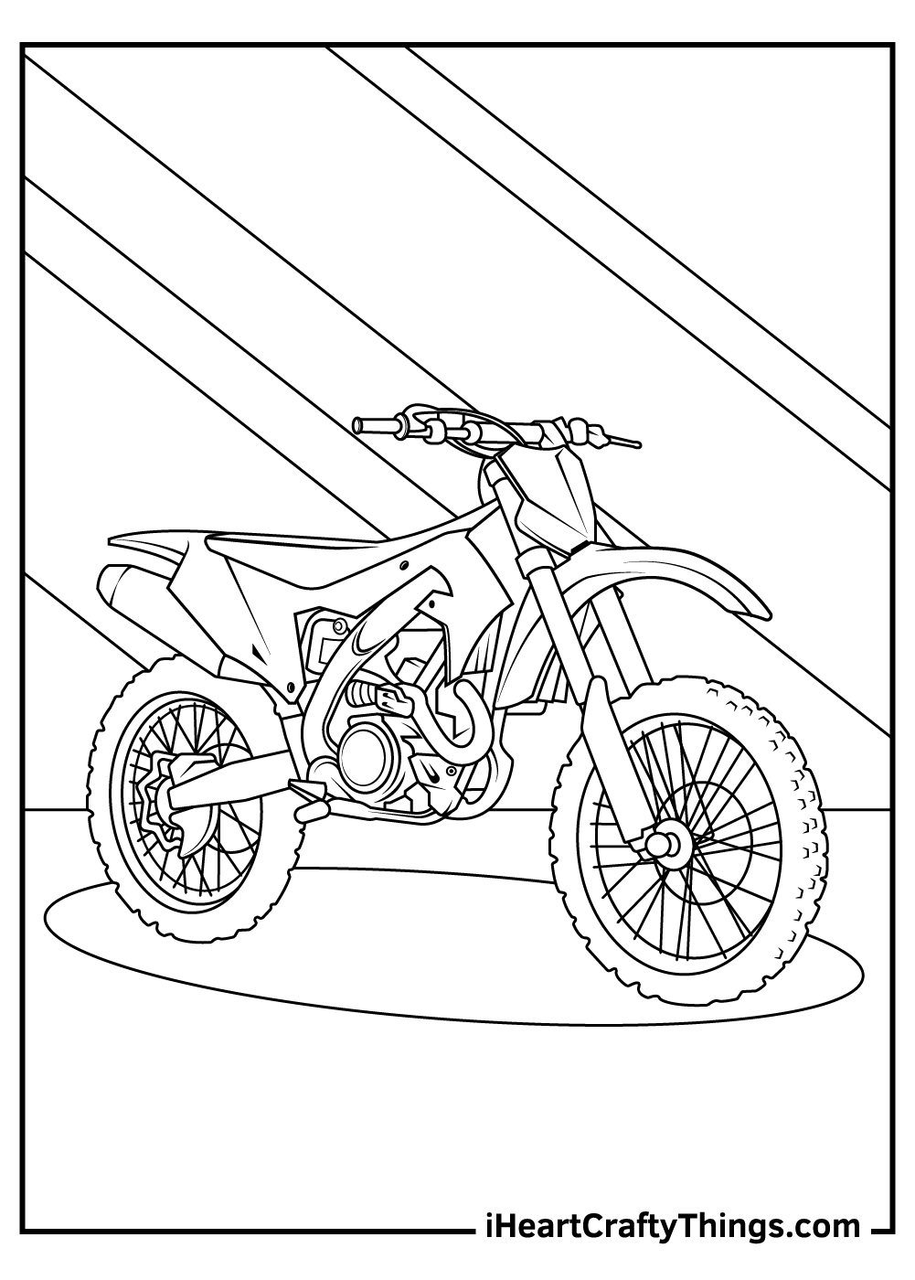 Motorcycle coloring pages free printables