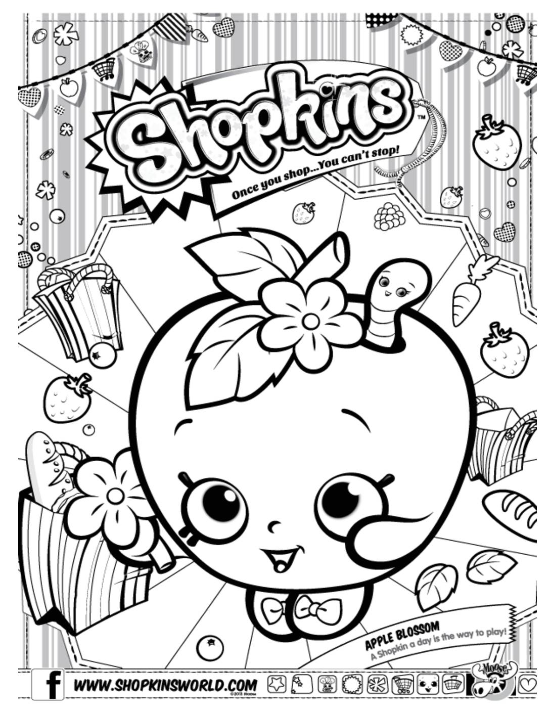 Shopkins coloring page