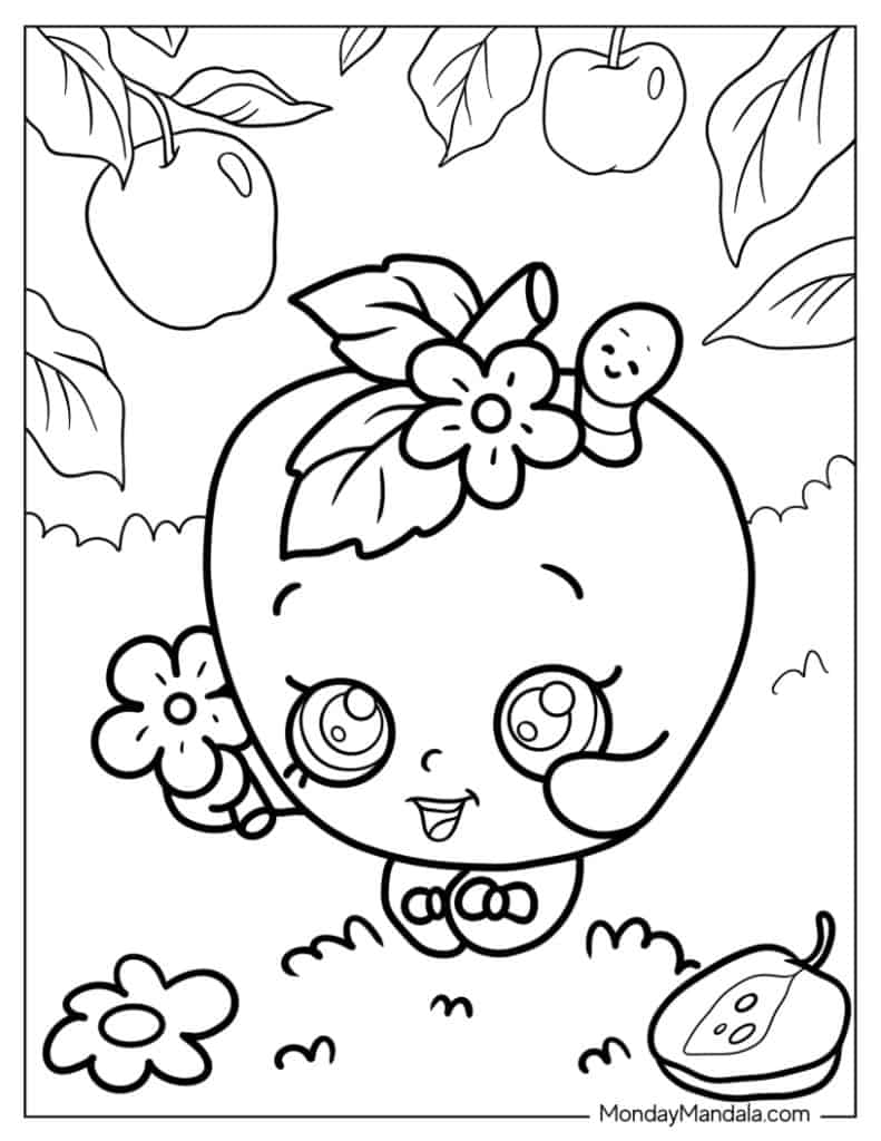 Shopkins coloring pages free pdf printables