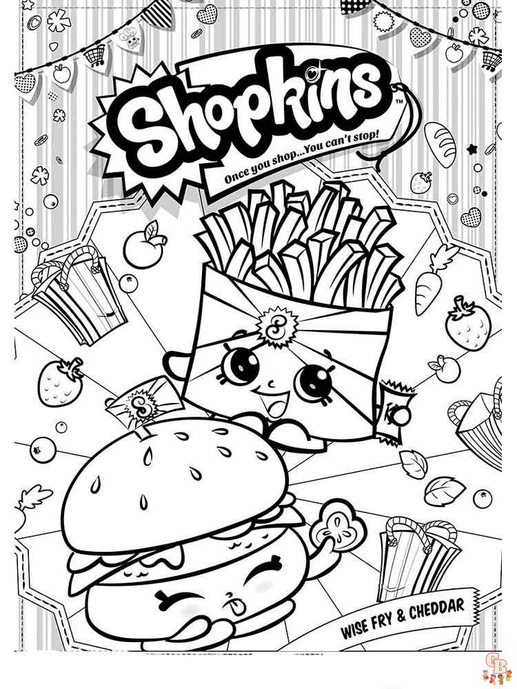 Shopkins coloring pages