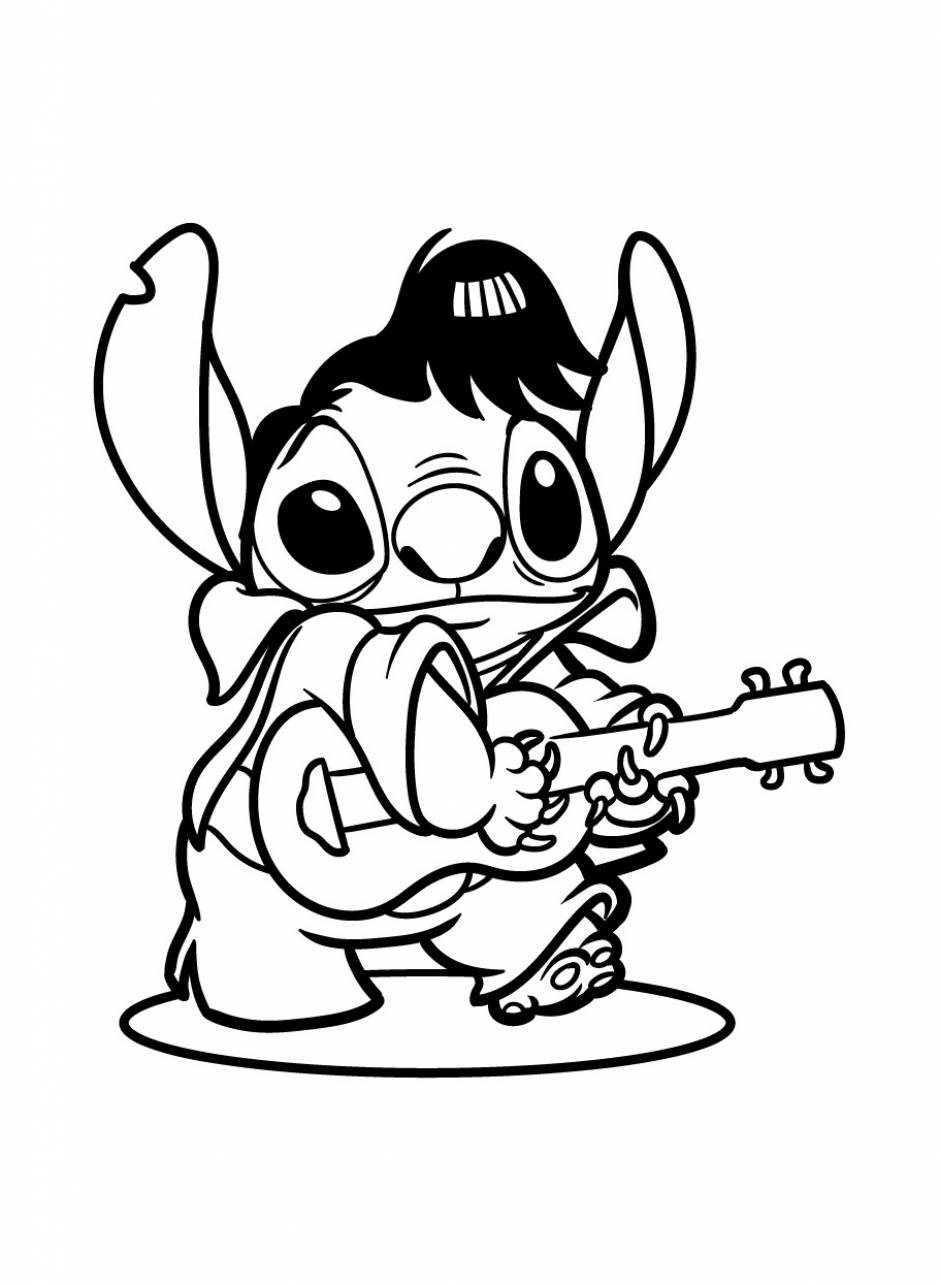 Stitch coloring pages