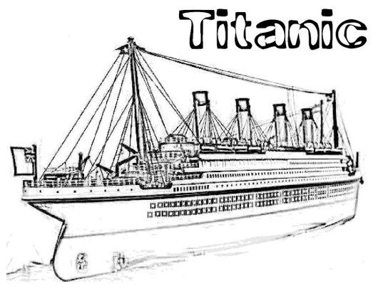 Titanic coloring printable pages titanic titanic drawing coloring pictures