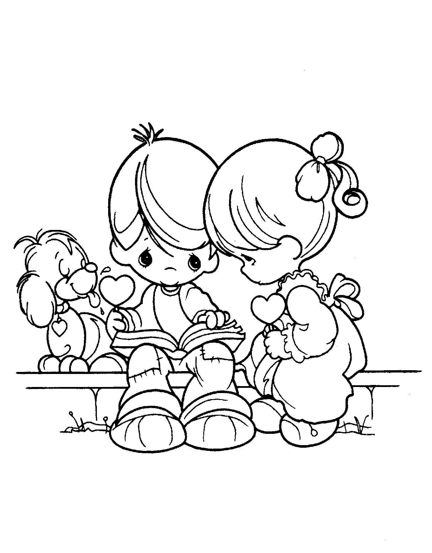 Free printable precious moments coloring pages for kids