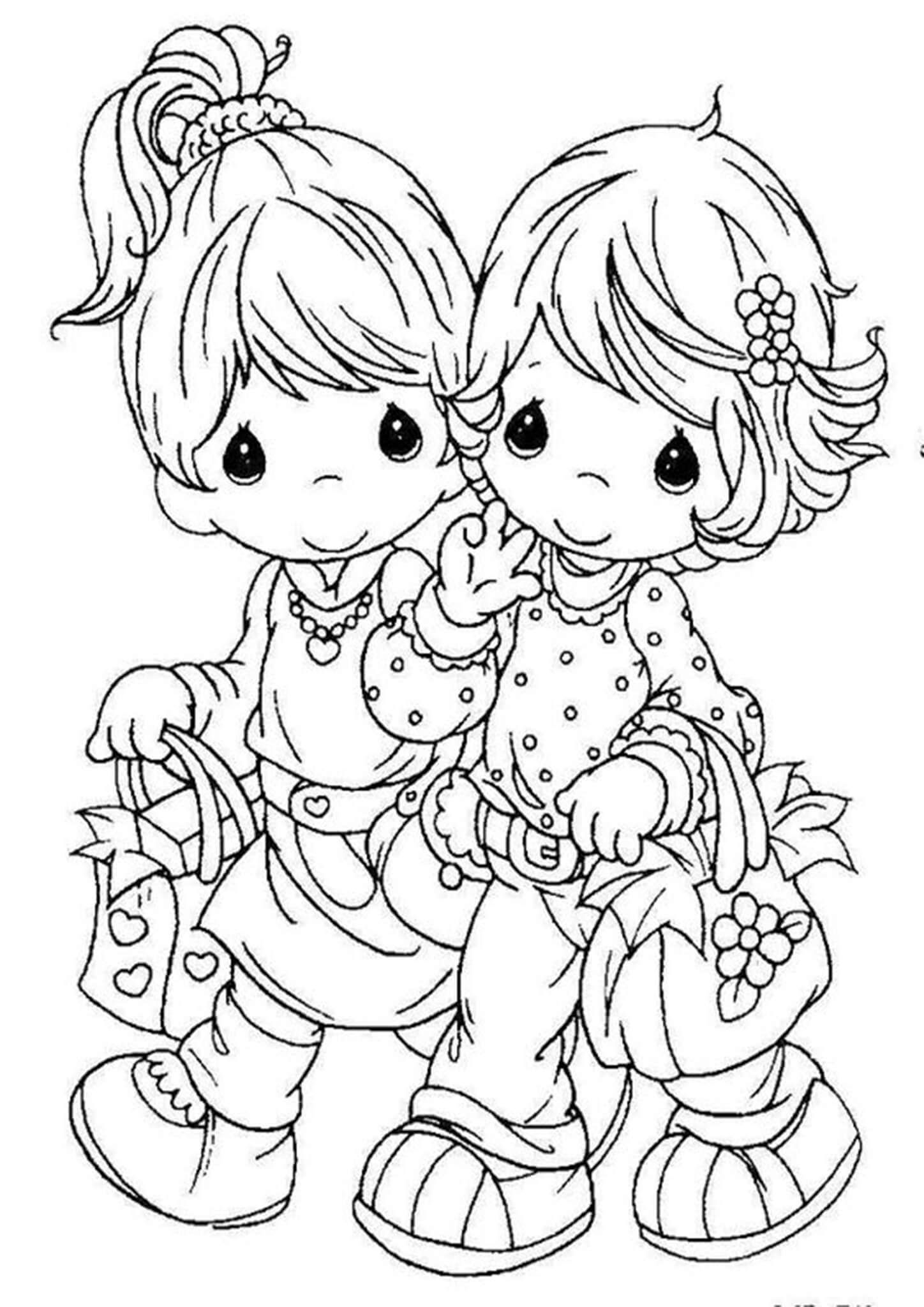 Free easy to print precious moments coloring pages precious moments coloring pages cute coloring pages detailed coloring pages