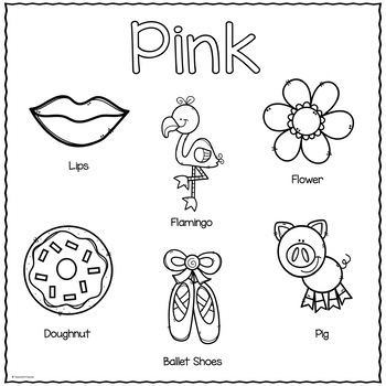 The color pink printable activities color of the week by the confetti teacher