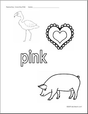 Coloring pages pink