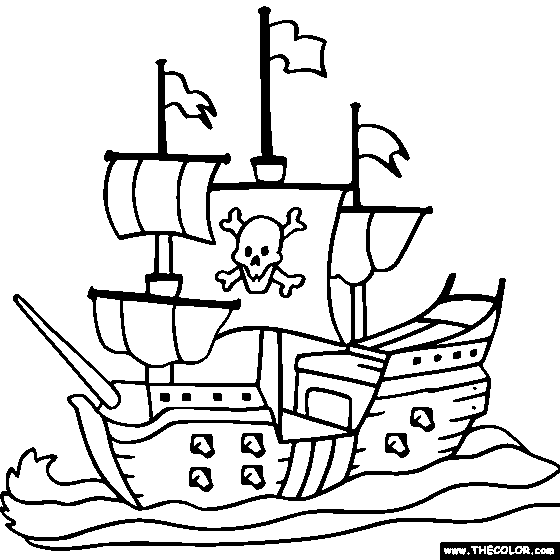 Pirate ship online coloring page pirate coloring pages online coloring pages coloring pages