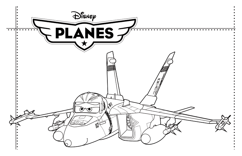 Printable planes coloring pages for kids