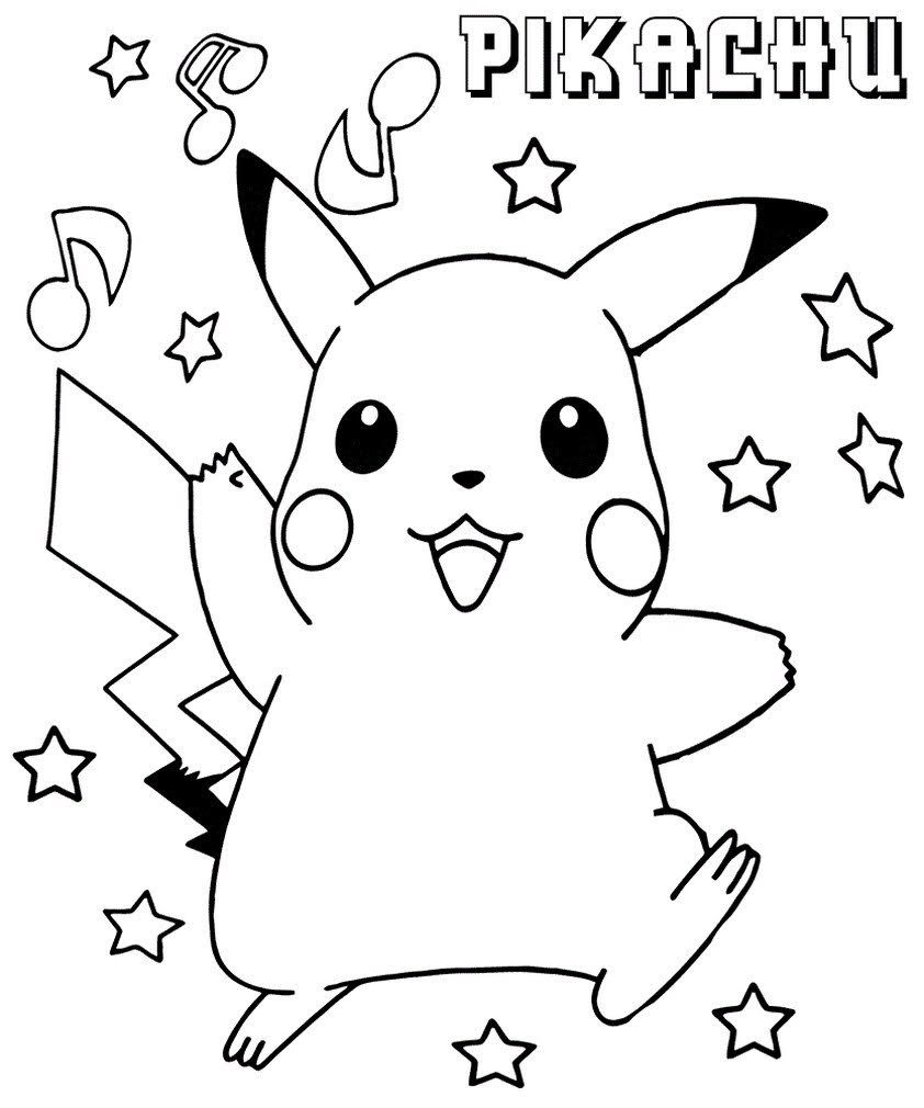 Easy printable coloring book drawing pikachu pikachu coloring page star coloring pages pokemon coloring pages