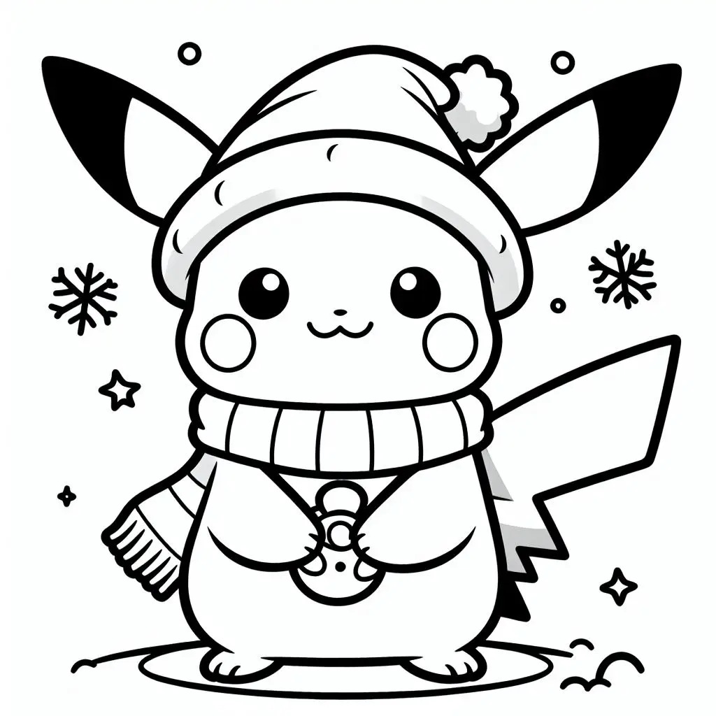 Pikachu coloring page