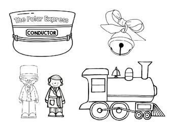 Polar express coloring page holiday christmas by lucky bug primary grades