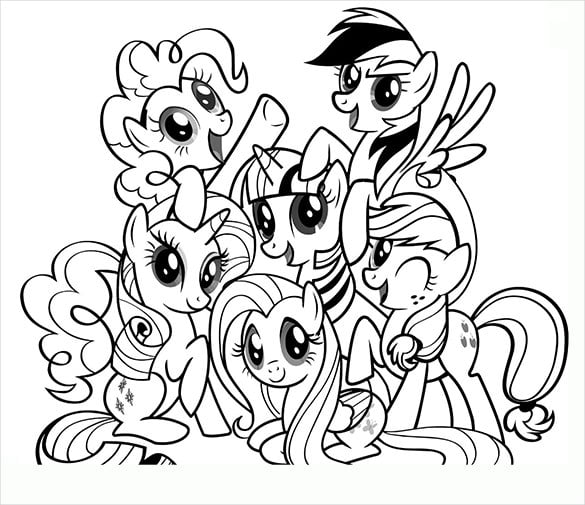 My little pony coloring pages