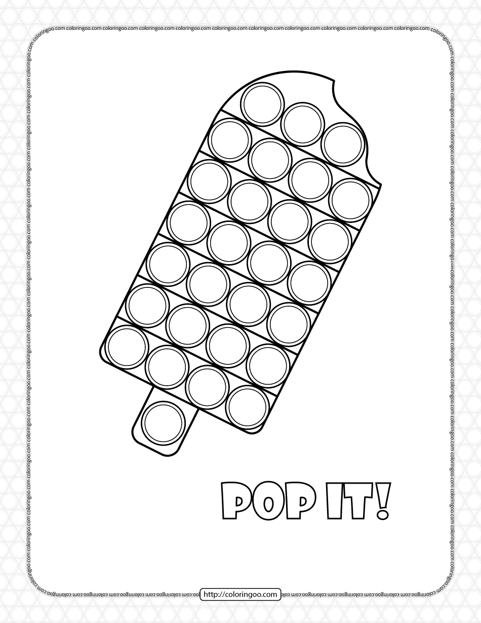 Ice cream shaped pop it coloring pages coloring pages shapes color