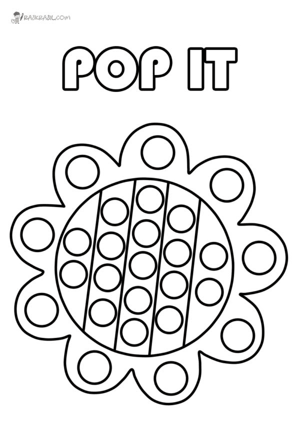 Pop it coloring pages printable for free download