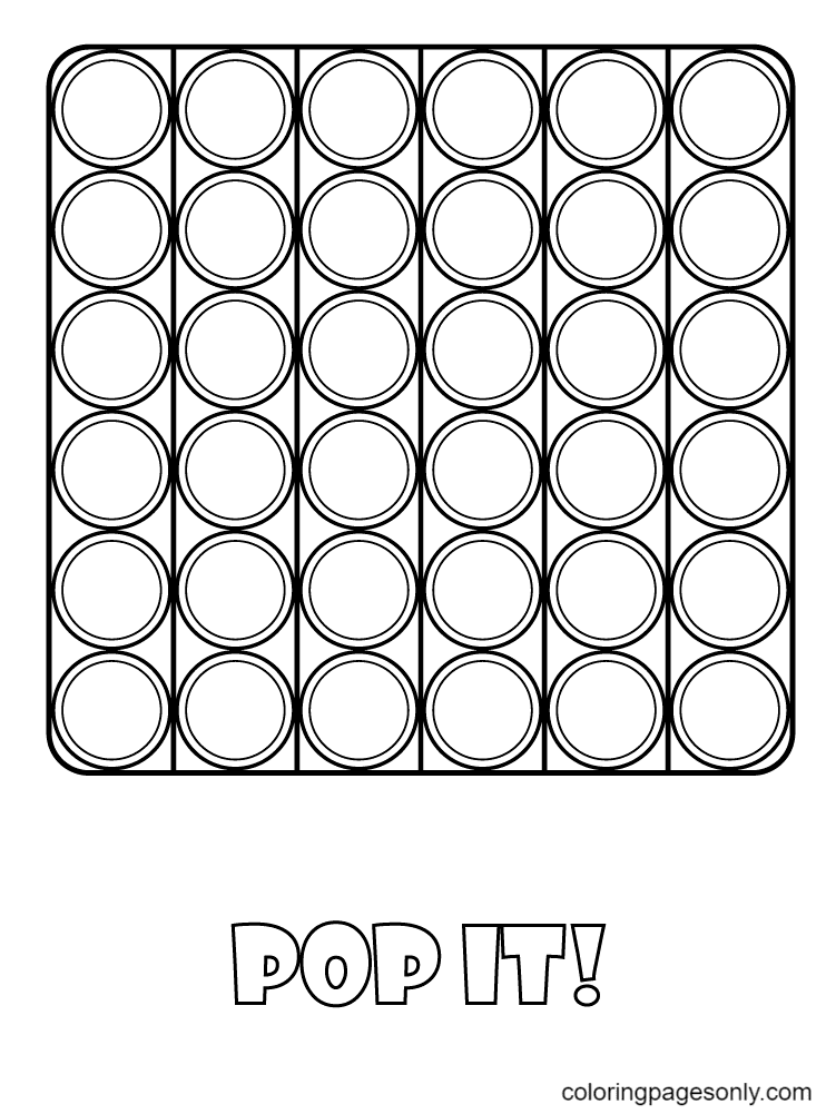 Pop it coloring pages printable for free download